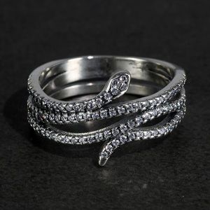 Layered Sterling Silver Snake Ring